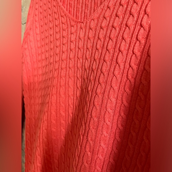 Massimo Dutti Set of 2 Pink & Blue Cable-knit V-neck Sweater Top Size Small - Picture 9 of 9